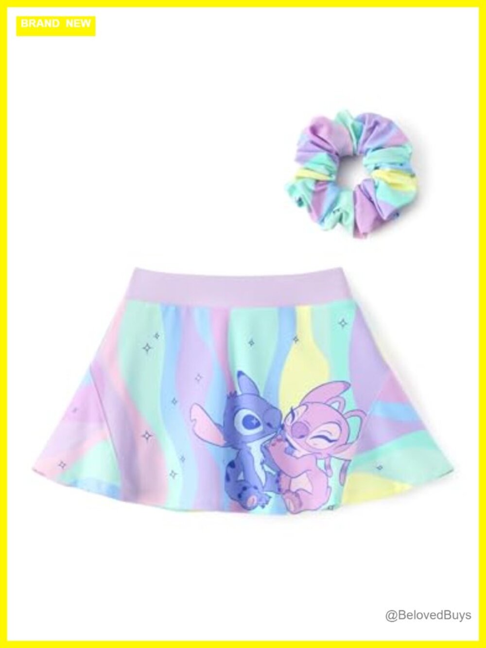 Girls Athletic Skort with Inner Shorts, Side Pockets, Scrunchie - Tennis Golf
